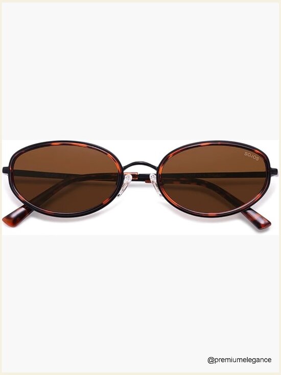 Retro Oval Polarized Sunglasses Unisex 80s 90s Chic main image 6